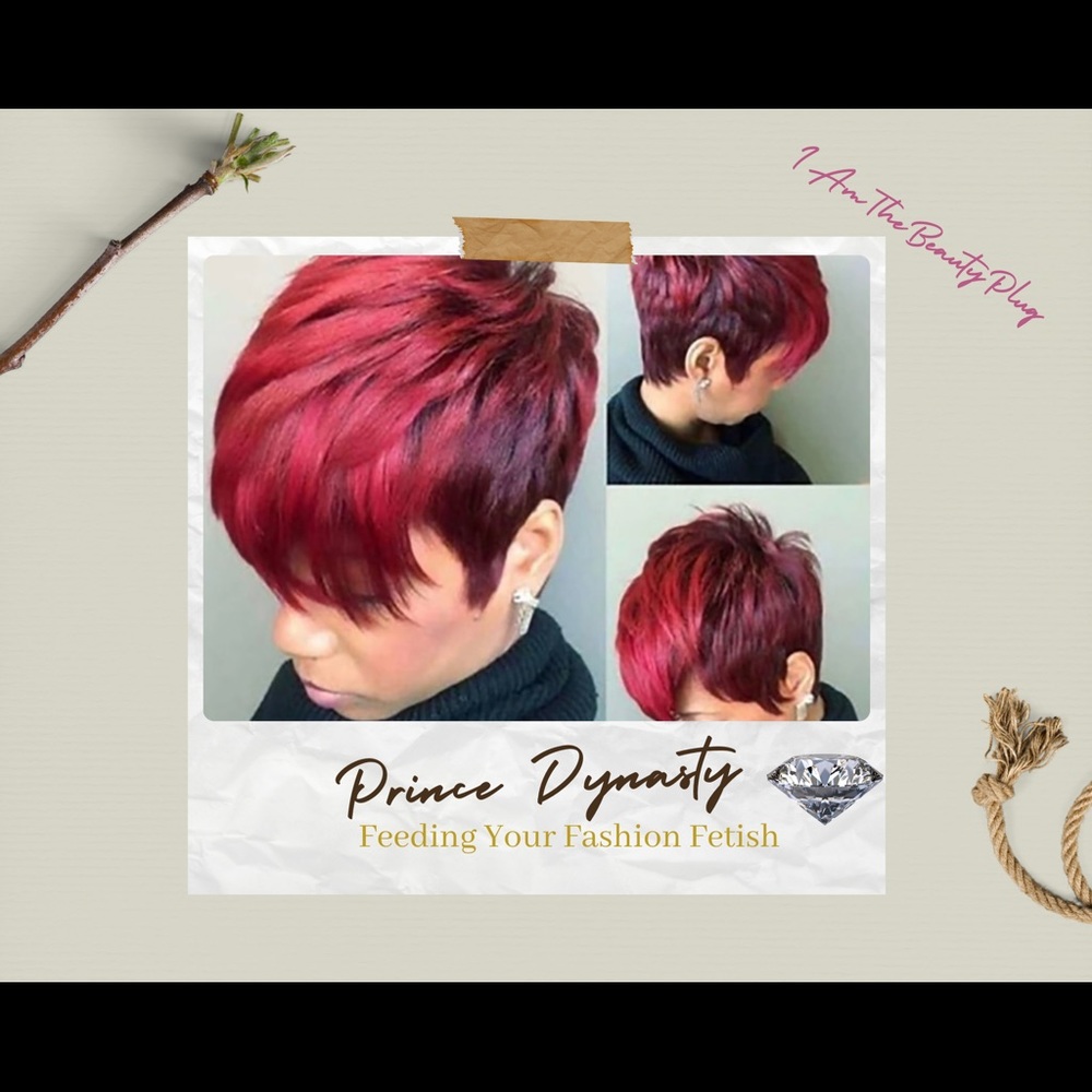 Red Short Bob Wig